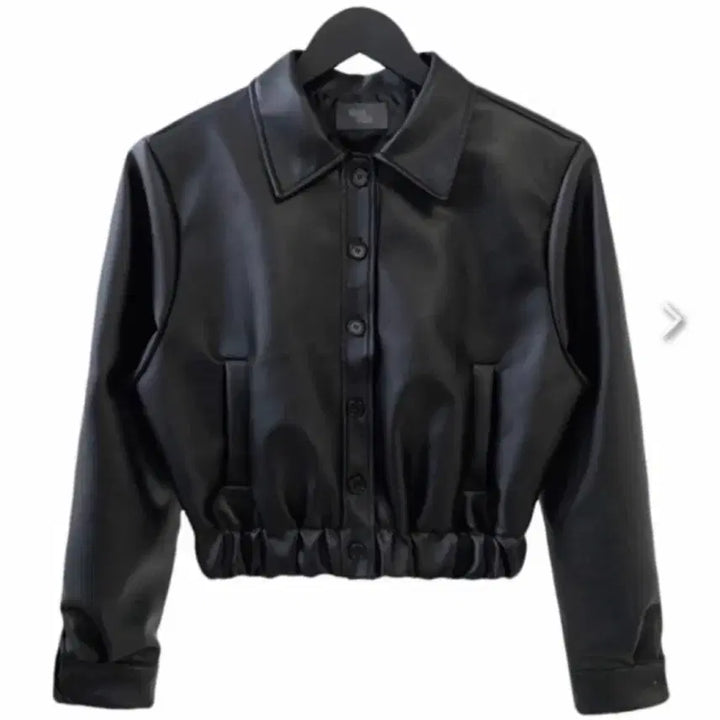 [BUNJANG] Kaki Point Leather Jacket / 카키포인트 레더자켓