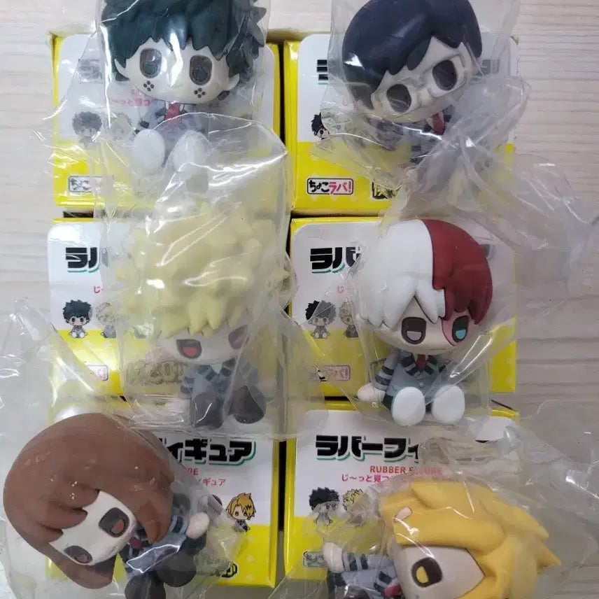 [BUNJANG] My Hero Academia Chocolaver Rubber Figure Bundle Set / 나의 히어로 아카데미아 쵸코라바 러버 피규어