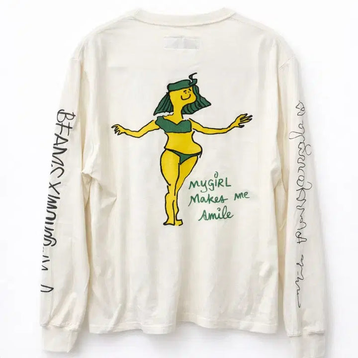 [BUNJANG] BEAMS Mark Gonzales Long Sleeve Shirt / BEAMS x 마크곤잘레스 프린팅 롱슬리브 S