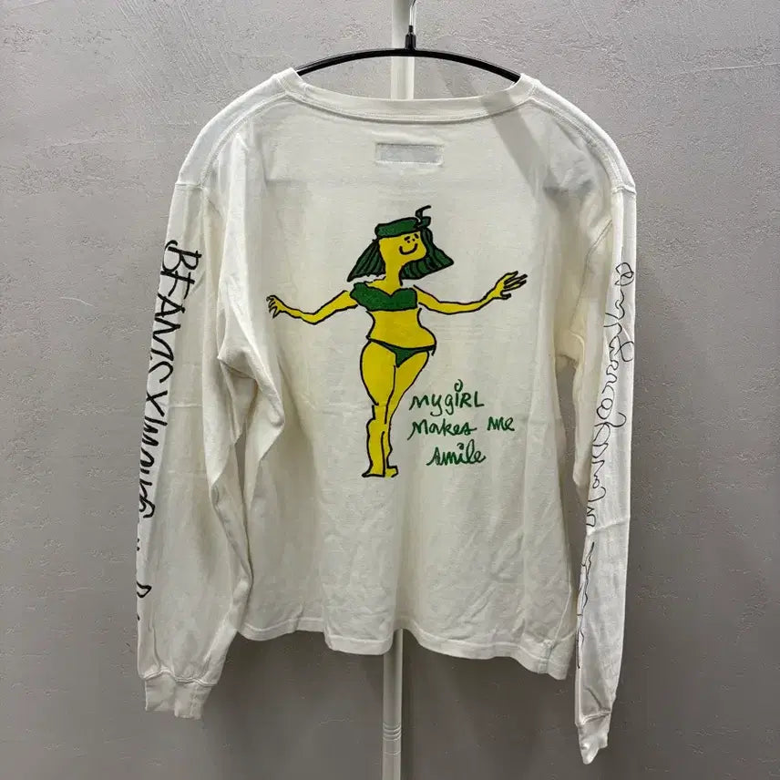 [BUNJANG] BEAMS Mark Gonzales Long Sleeve Shirt / BEAMS x 마크곤잘레스 프린팅 롱슬리브 S