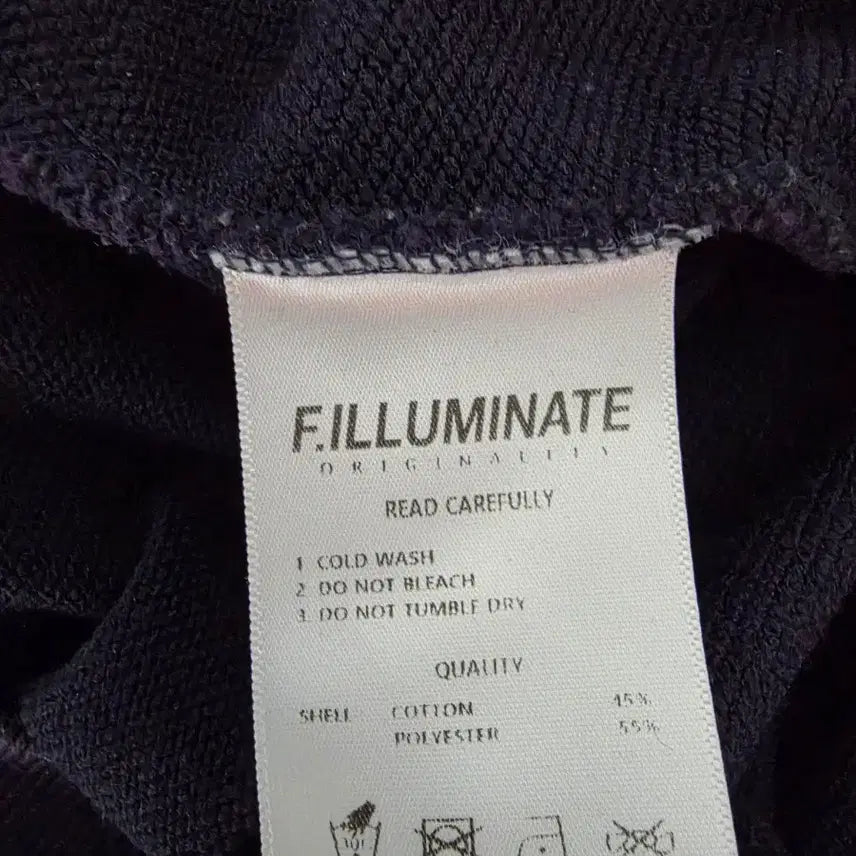 [BUNJANG] F.ILLUMINATE Navy Oversized Sweatshirt / A급/100~105/F.ILLUMINATE 네이비 오버핏 맨투맨 티