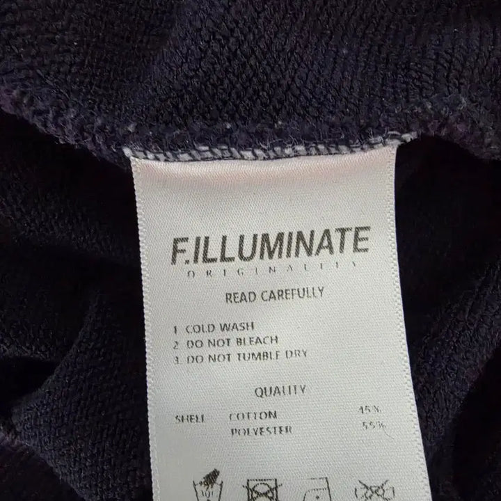 [BUNJANG] F.ILLUMINATE Navy Oversized Sweatshirt / A급/100~105/F.ILLUMINATE 네이비 오버핏 맨투맨 티