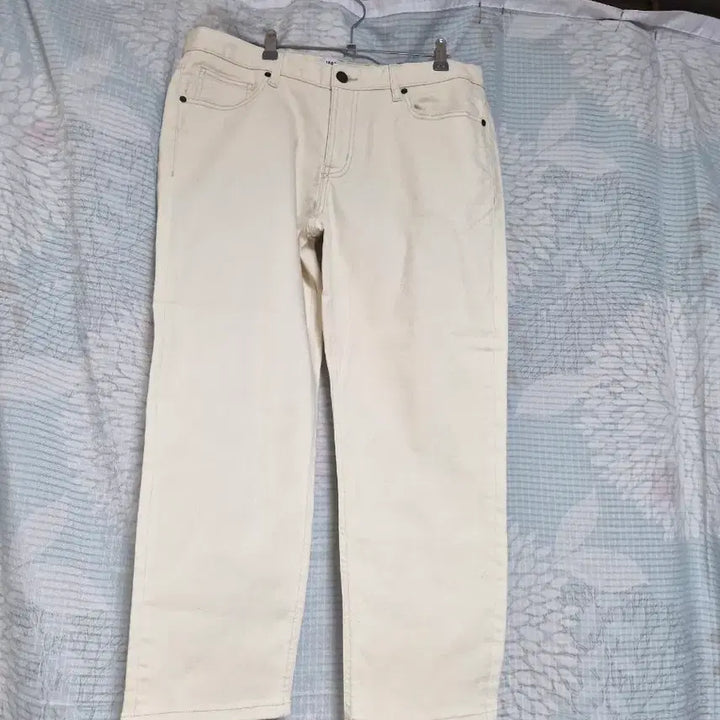 [BUNJANG] Beige Stretch Cotton Pants / 베이지 스판 면바지