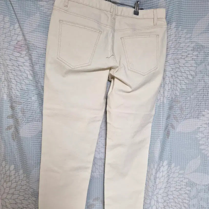 [BUNJANG] Beige Stretch Cotton Pants / 베이지 스판 면바지