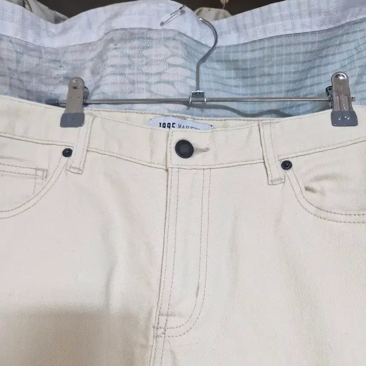 [BUNJANG] Beige Stretch Cotton Pants / 베이지 스판 면바지