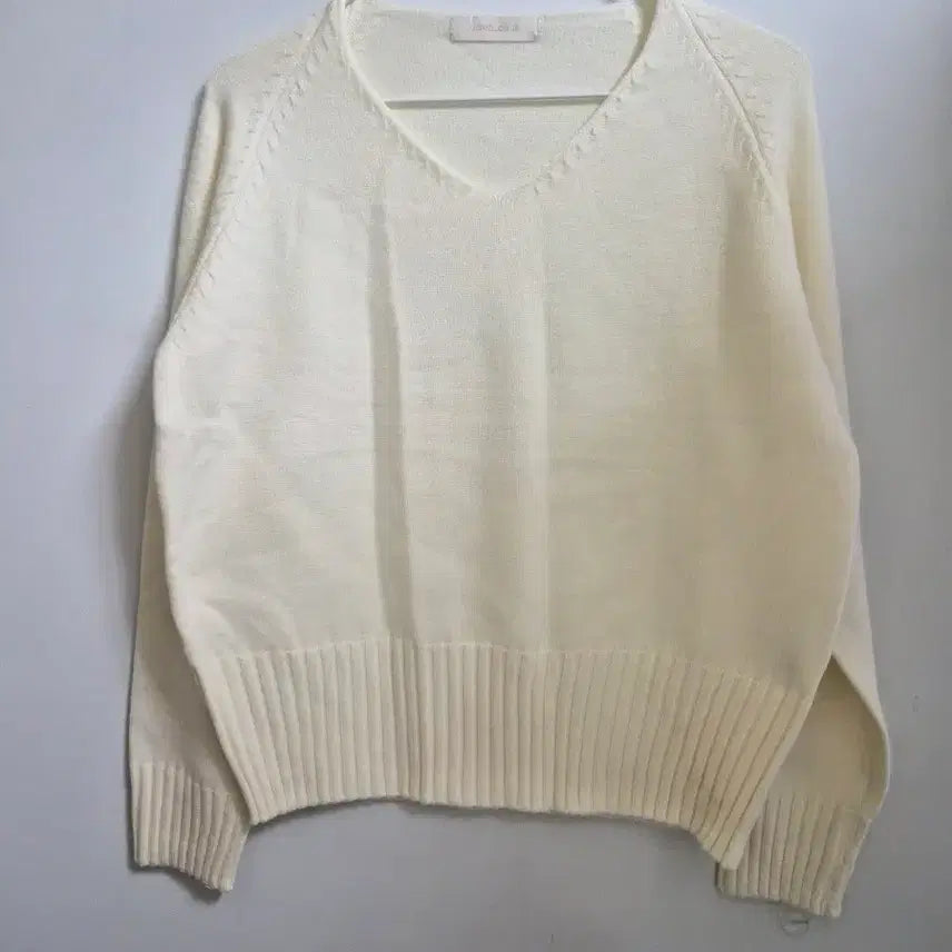 [BUNJANG] Ivory Knit Top - Free Size / [새상품] 아이보리 니트 free