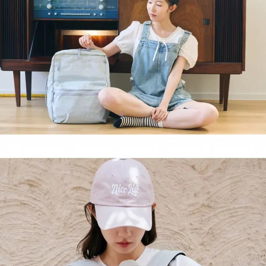 [BUNJANG] Ithinkso Pastel Backpack / 아이띵소 여행용 파스텔톤 백팩