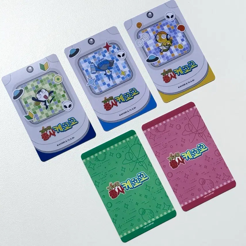 [BUNJANG] Keroro Collaboration Cafe Special Edition Card Bundle Set / 원가 5장 세트) 케로로 용산 팝업 카드 기로로 도로로 콜라보 카페 특전