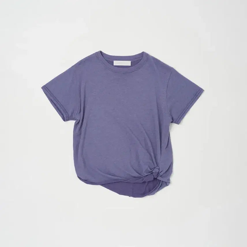 [BUNJANG] Nothing Everthing Knot Shade Tee in Purple / 낫띵에브리띵 knot shade tee in purple