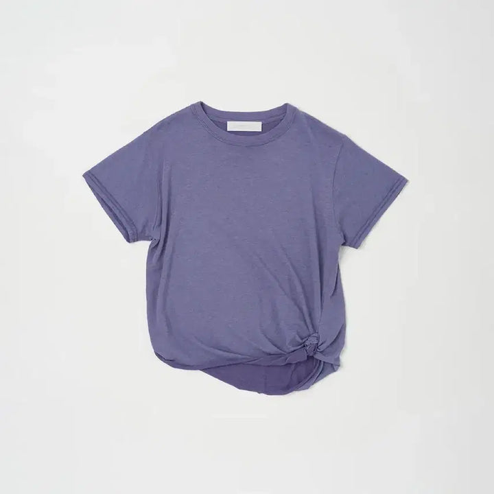 [BUNJANG] Nothing Everthing Knot Shade Tee in Purple / 낫띵에브리띵 knot shade tee in purple