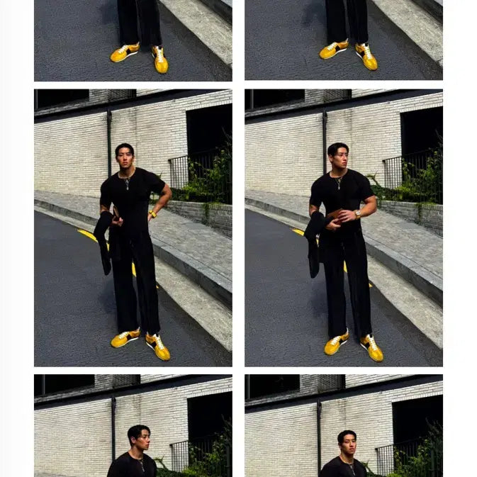 [BUNJANG] Rapinato Pleats 2pc Black Set / 라피나토 플리츠 2pc 블랙 48