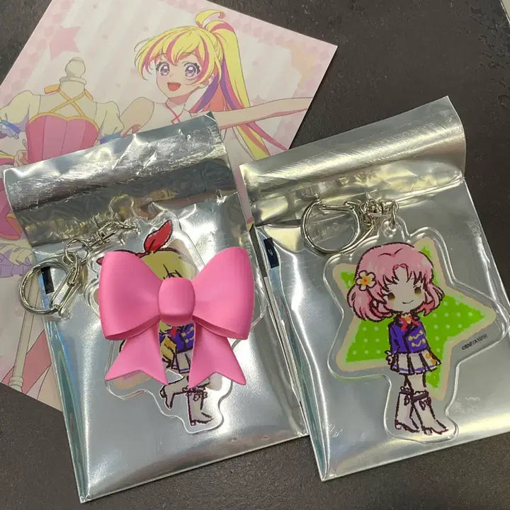 [BUNJANG] Aikatsu Sakura Cherry Acrylic Keyring / 아이엠스타 아이카츠 팝업 사쿠라 체리 아크릴 키링