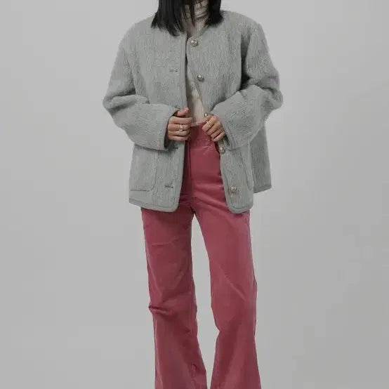 [BUNJANG] 11am Mohair Wool Jacket Coat / 11am 제작 모헤어 울자켓 코트 셀린