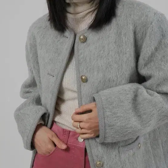 [BUNJANG] 11am Mohair Wool Jacket Coat / 11am 제작 모헤어 울자켓 코트 셀린
