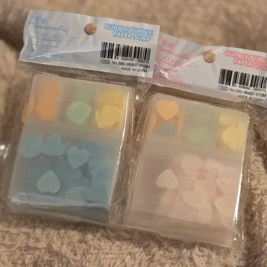 [BUNJANG] Moomin Valley Bubble Bubble Paper Soap Bundle Set / 고전문구 무민밸리 케이스 버블버블 종이비누 일괄