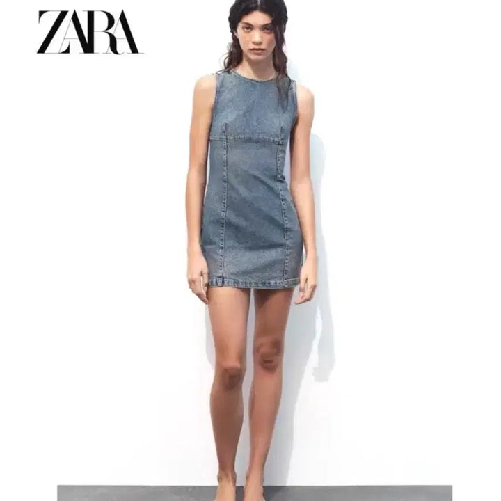[BUNJANG] ZARA TRF Denim Mini Dress / 자라 데님 미니 원피스 trf