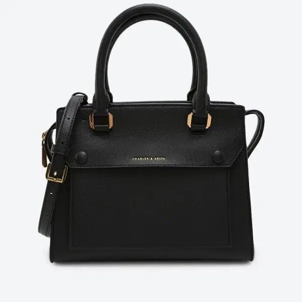 [BUNJANG] Charles &amp; Keith Black Tote Shoulder Bag / 찰스앤키스 블랙 토트백 숄더백 미사용 제품