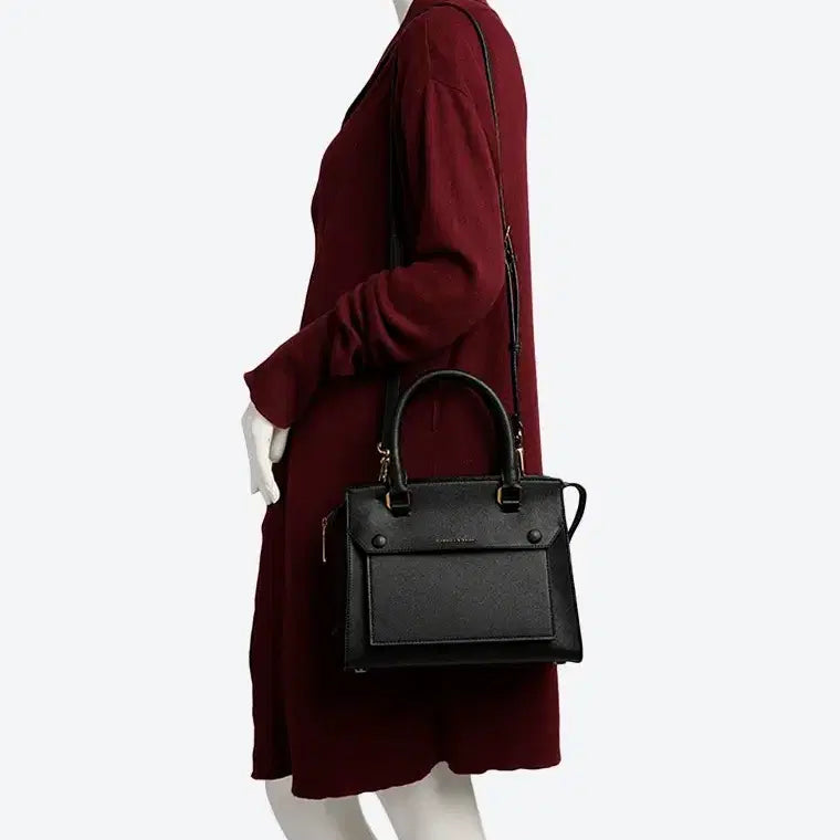 [BUNJANG] Charles &amp; Keith Black Tote Shoulder Bag / 찰스앤키스 블랙 토트백 숄더백 미사용 제품