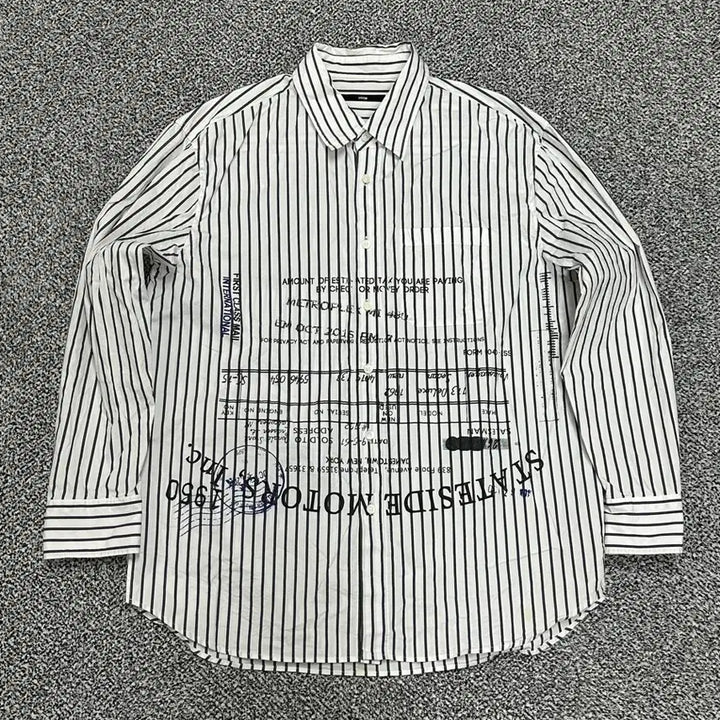 [BUNJANG] System Homme Printing Oversized Shirt / 105) 시스템옴므 프린팅 오버핏 셔츠 긴팔