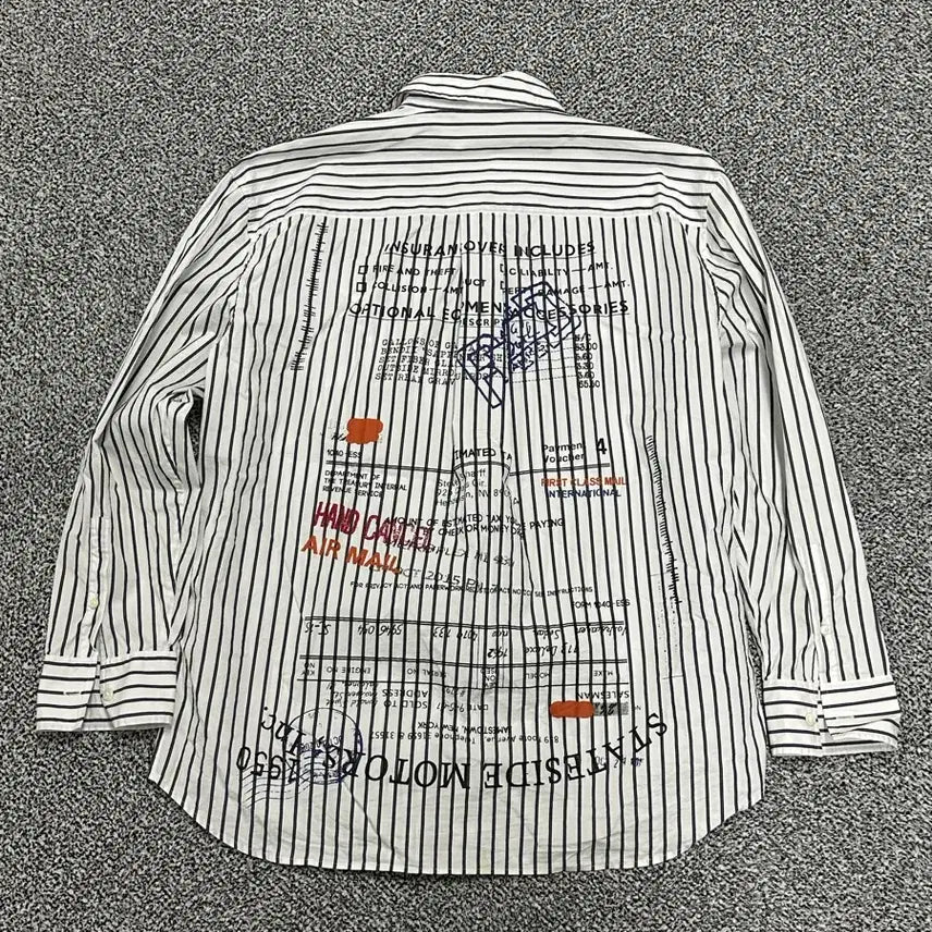 [BUNJANG] System Homme Printing Oversized Shirt / 105) 시스템옴므 프린팅 오버핏 셔츠 긴팔