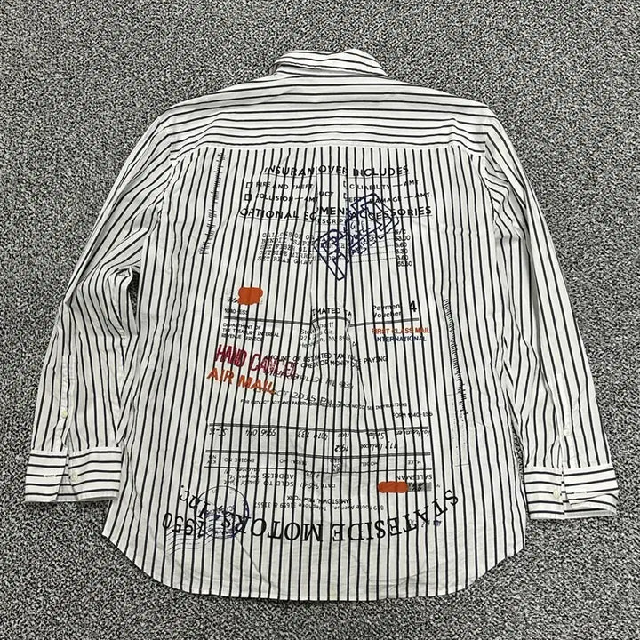 [BUNJANG] System Homme Printing Oversized Shirt / 105) 시스템옴므 프린팅 오버핏 셔츠 긴팔