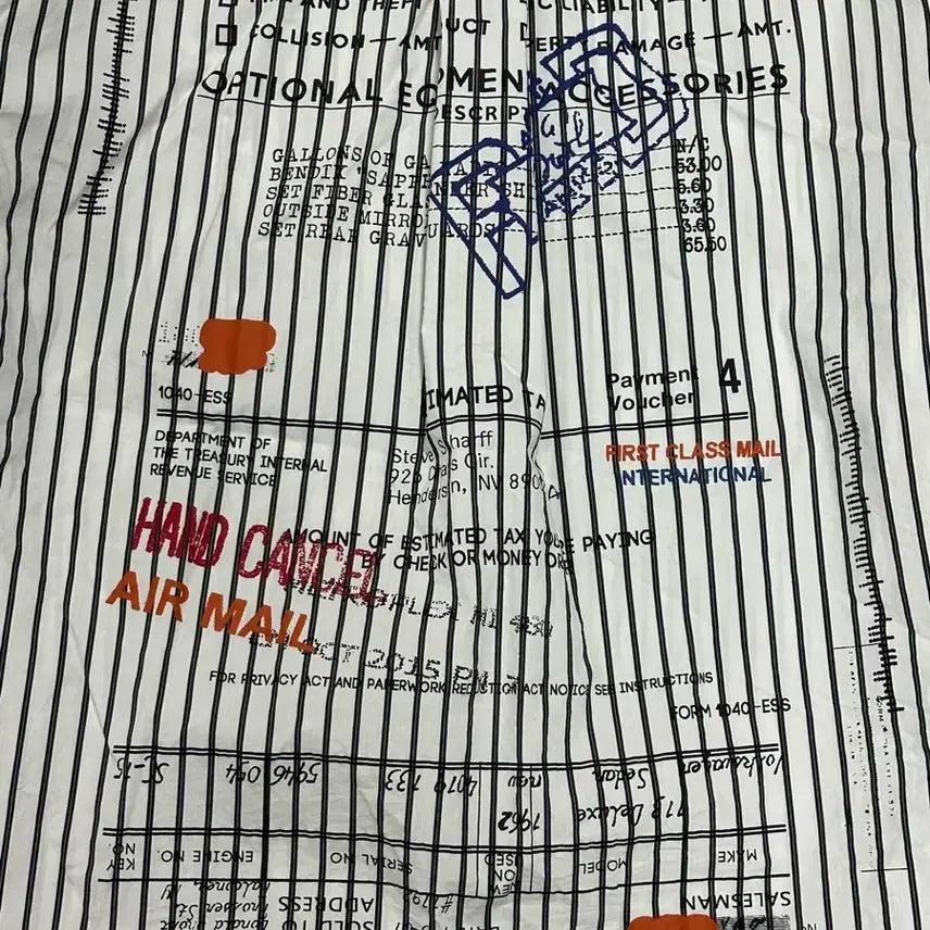 [BUNJANG] System Homme Printing Oversized Shirt / 105) 시스템옴므 프린팅 오버핏 셔츠 긴팔