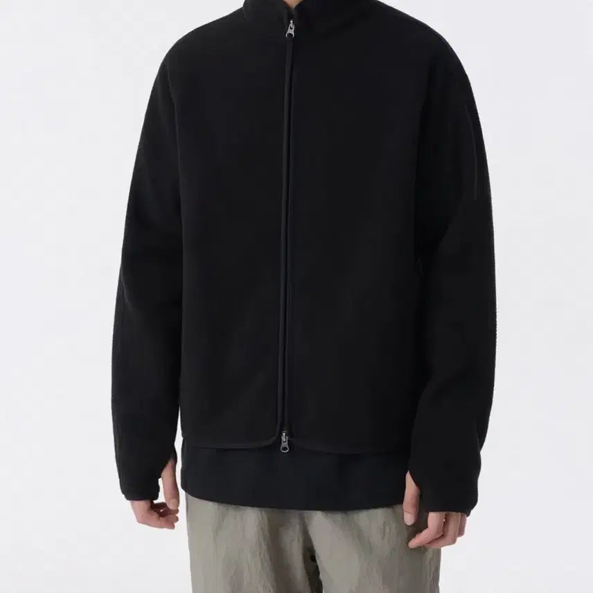 [BUNJANG] Musinsa Standard Polar Fleece High Neck Jacket Black M / 무신사스탠다드 폴라 플리스 하이넥 재킷 블랙 M