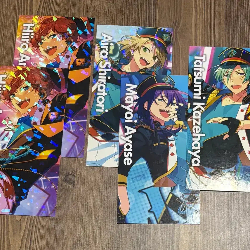 [BUNJANG] Ensemble Stars MoFun Illustration Cards Bundle Set (HiMERU, Aira, Tatsumi, Mayoi) / 앙스타 모펀 일러스트카드 히이로 아이라 타츠미 마요이 5장 일괄
