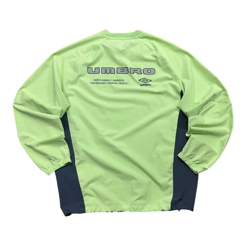 [BUNJANG] Umbro Fluorescent Windbreaker Warm-up Jacket / (바배) 엄브로 피스테 형광 바람막이 웜업