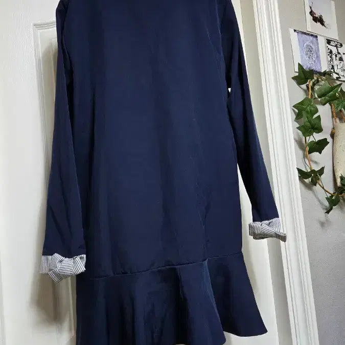 [BUNJANG] Navy Ribbon Detail Dress - New / 리본 원피스 네이비/새상품