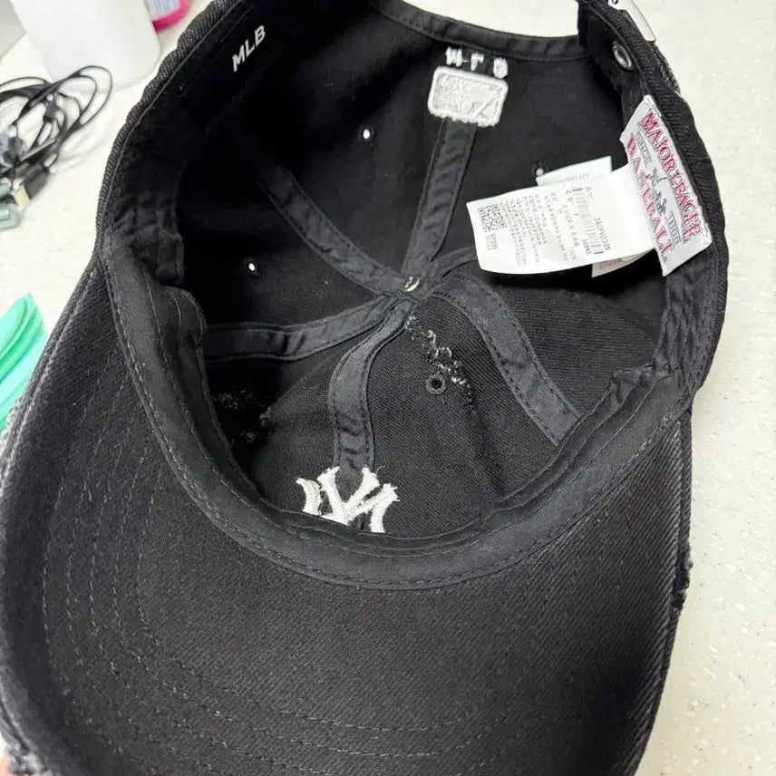 [SOLD OUT] MLB 뉴욕 양키스 데미지 워싱 볼캡 블랙
