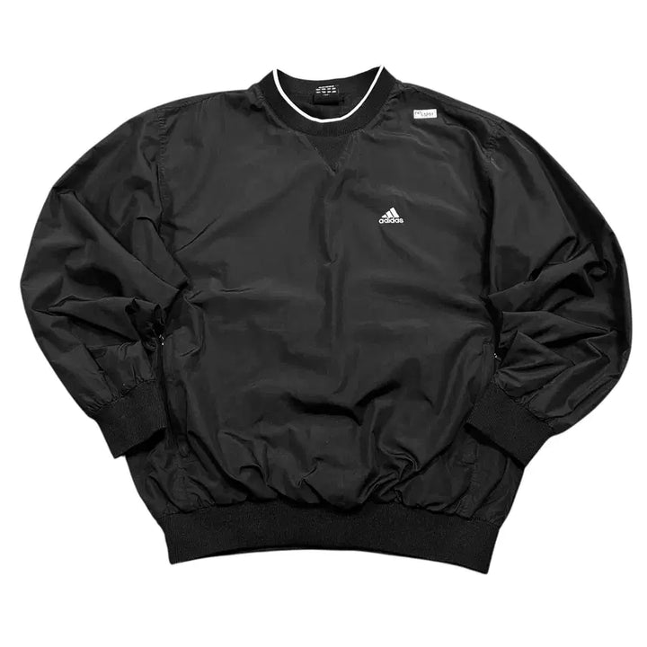 [BUNJANG] Adidas Polyshell Black Windbreaker Jacket / (바배) 아디다스 폴리쉘 블랙 바람막이 웜업