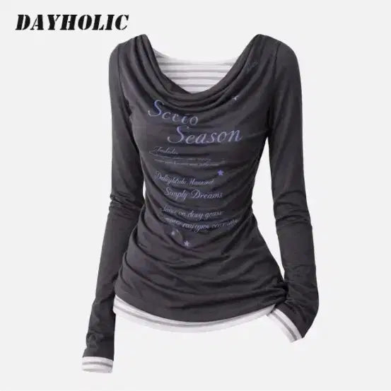 [BUNJANG] Layered Stripe Long Sleeve T-shirt / 레이어드 스트라이프 긴소매티셔츠