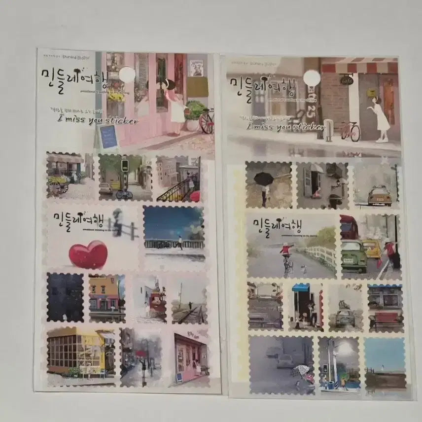 [BUNJANG] Vintage Dandelion Travel Stickers / 고전 레트로 민들레 여행 스티커