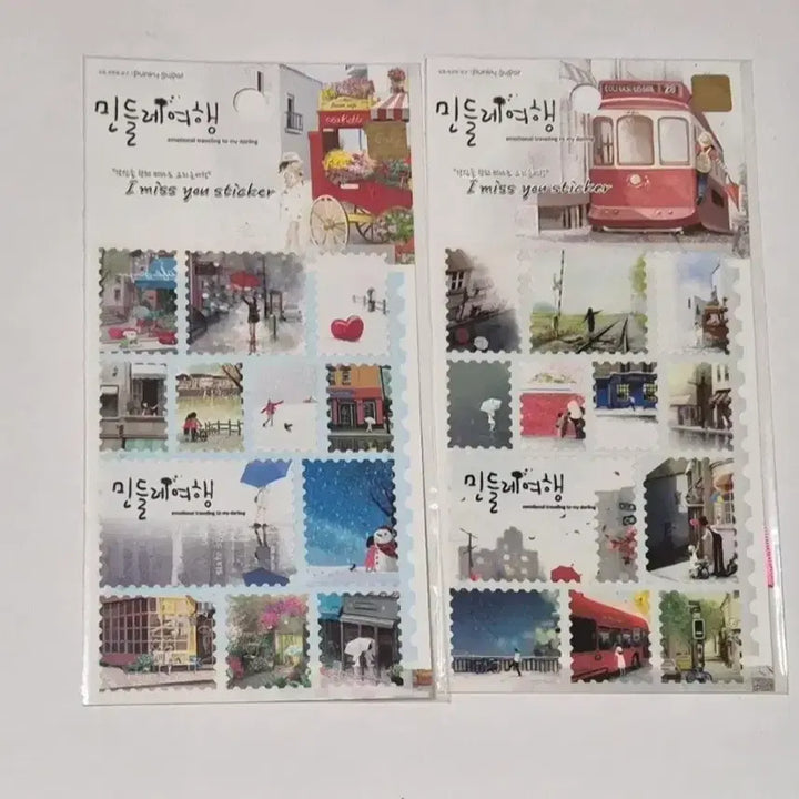 [BUNJANG] Vintage Dandelion Travel Stickers / 고전 레트로 민들레 여행 스티커