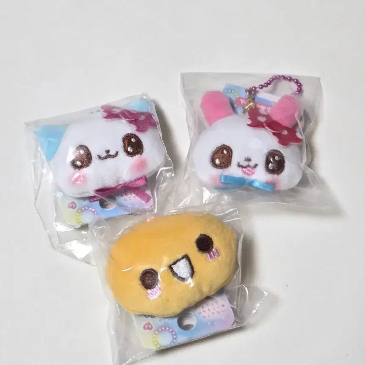 [BUNJANG] Japanese Anime Character Keyring 3-Piece Set / 일본) 헤이세이 캐릭터 인형 키링 3종