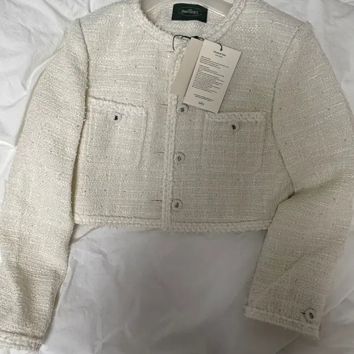 [BUNJANG] TheBarnett Melina Tweed Jacket / 더바넷 트위드 Melina Tweed Set-Up Jacket_Ivory