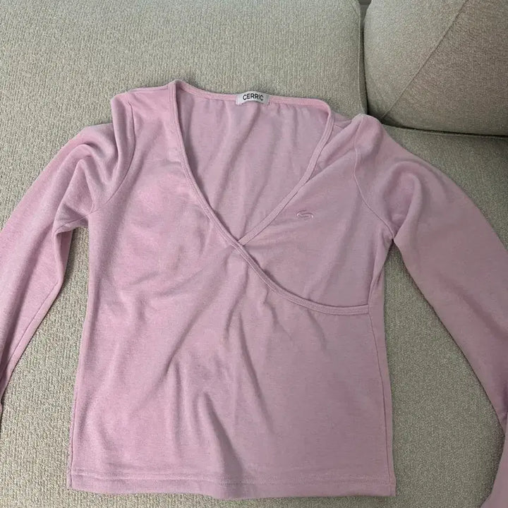 [BUNJANG] Cerric Pink Knit Top / 세릭 핑크 니트