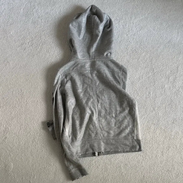[BUNJANG] Vintage Y2K Gray Glossy Point Hooded Zip-up / 빈티지 y2k 그레이 글로시 포인트 후드집업