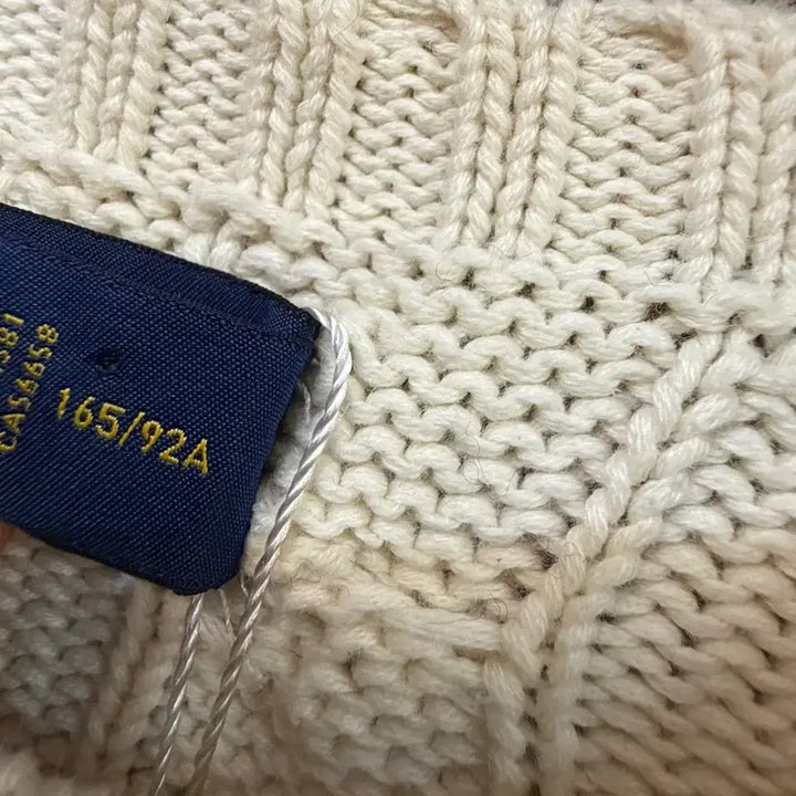 [BUNJANG] Polo Ralph Lauren Heart Cable Knit Sweater / 폴로 랄프로렌 하트 케이블 니트