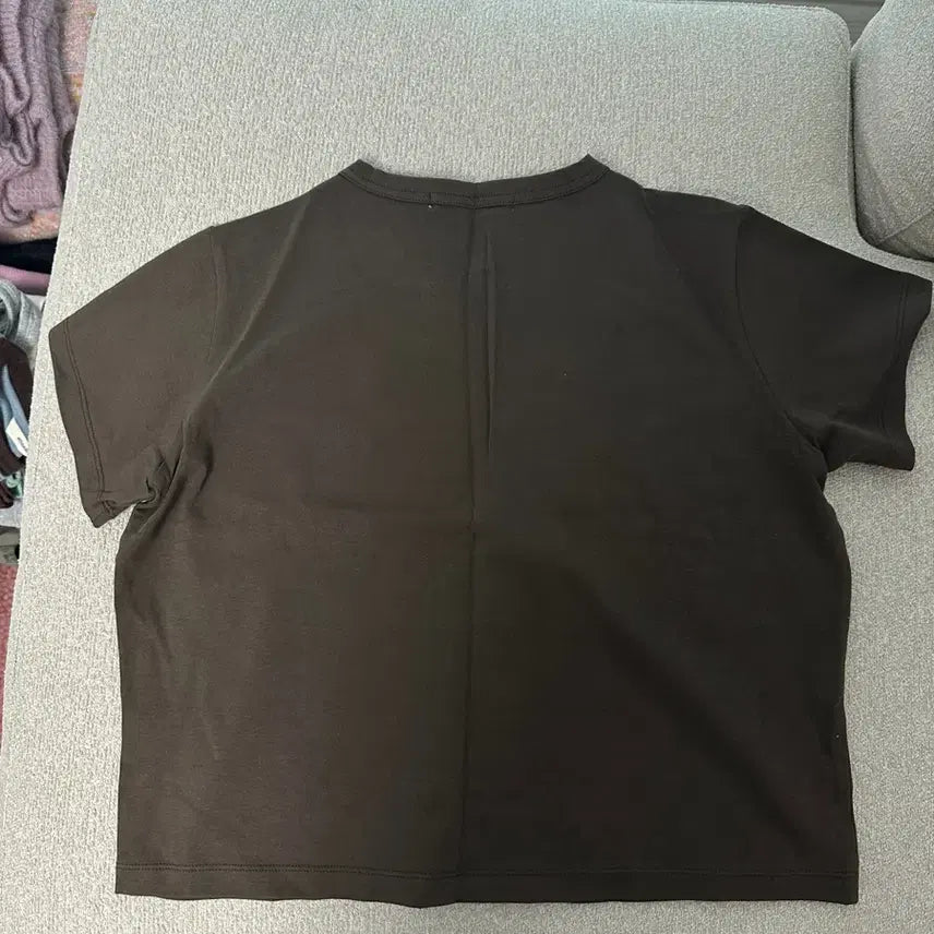 [BUNJANG] Nothing Written Brown Short Sleeve T-shirt / 낫띵리튼 브라운 반팔