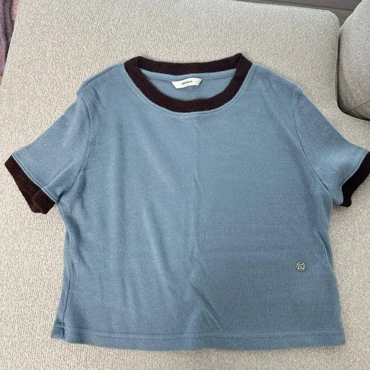 [BUNJANG] Moon Sun Sky Blue T-Shirt / 문선 반팔 티셔츠