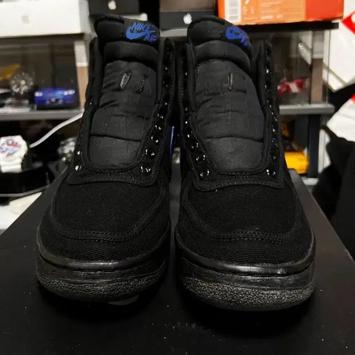 [BUNJANG] Nike Air Force 1 CVS High Black/Royal 1994 Sneakers / 미품 나이키 에어포스1 cvs 하이 검파 1994년 270