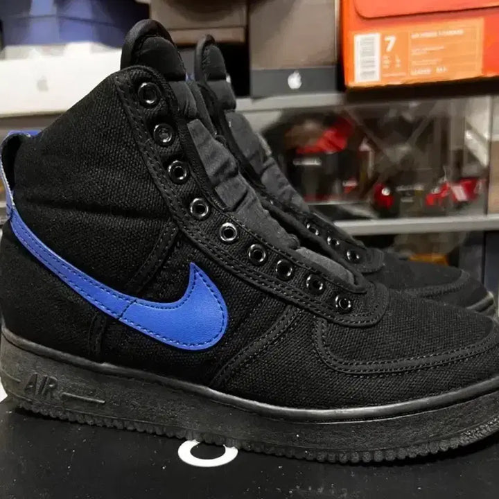 [BUNJANG] Nike Air Force 1 CVS High Black/Royal 1994 Sneakers / 미품 나이키 에어포스1 cvs 하이 검파 1994년 270