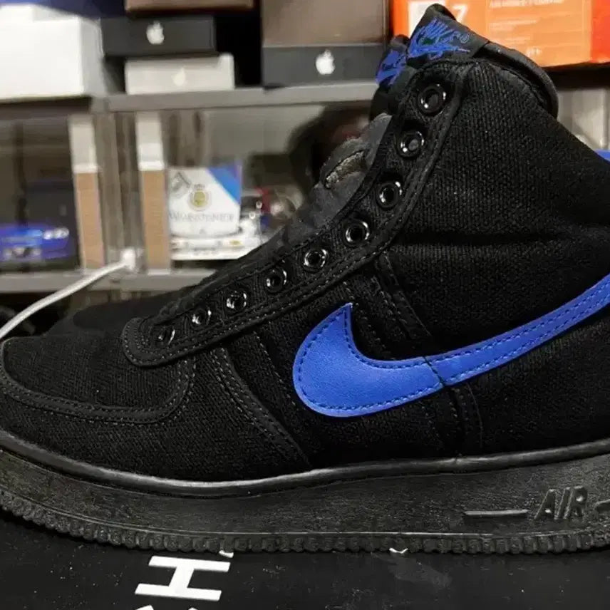 [BUNJANG] Nike Air Force 1 CVS High Black/Royal 1994 Sneakers / 미품 나이키 에어포스1 cvs 하이 검파 1994년 270