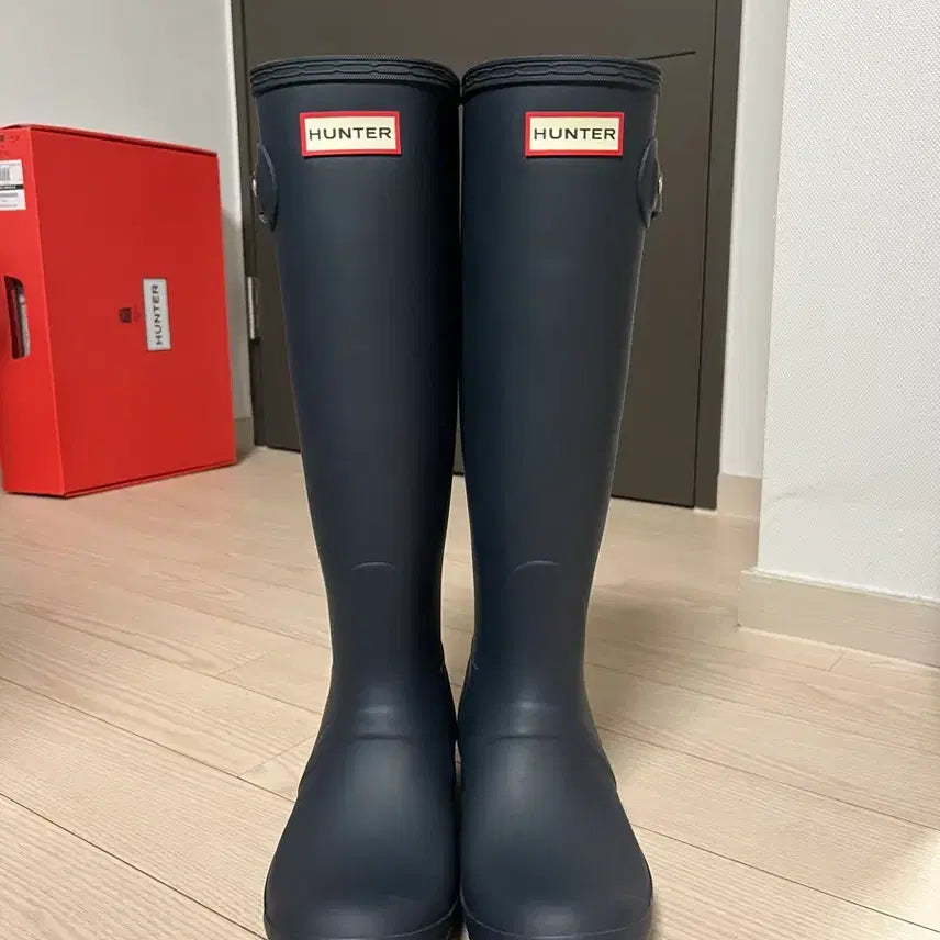 [BUNJANG] Hunter Original Tall Navy Rain Boots / 헌터 오리지널 톨 (230)