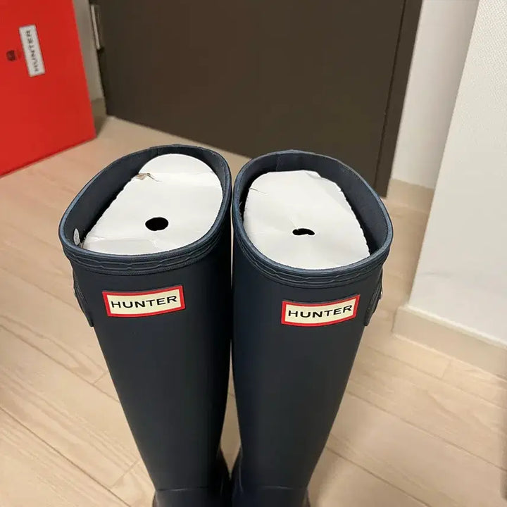 [BUNJANG] Hunter Original Tall Navy Rain Boots / 헌터 오리지널 톨 (230)