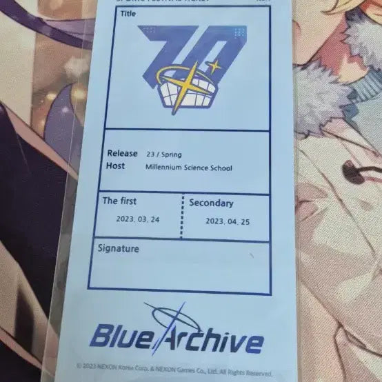 [BUNJANG] Blue Archive Illustration Photocard / 블루아카이브 황륜대제 일러스트 카드 포토카드 팝니다