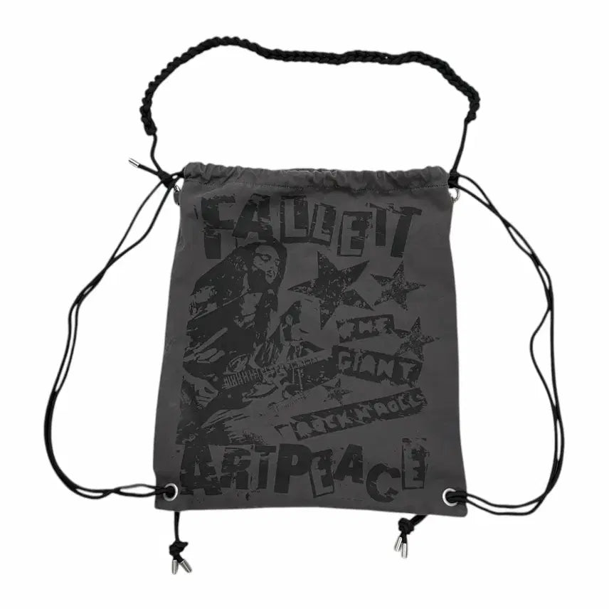 [BUNJANG] FALLETT Rope Gym Sack Charcoal / FALLETT 팔렛 락 밴드 로프 짐색 가방 차콜