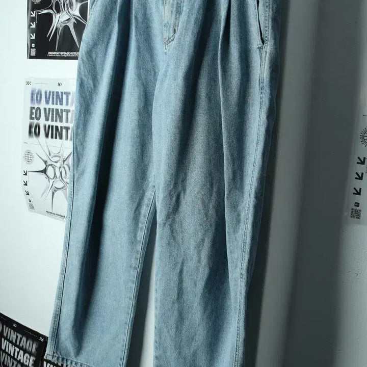 [BUNJANG] Roadzone Gray Straight Fit Denim Jeans / (L-XL) 로드존그레이 청바지 데님 일자핏 연청 아메카지-24A6